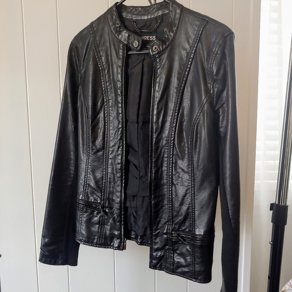 Express Vegan Leather Jacket